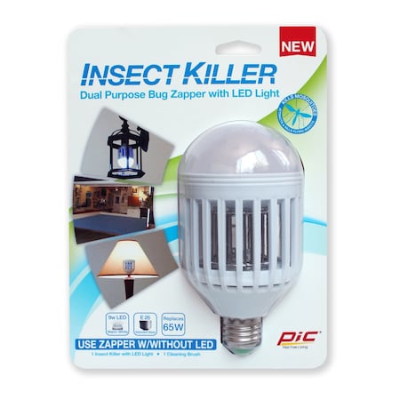Pic PIC Indoor and Outdoor Electric Insect Killer Replacement Bulb 855 sq ft 9 W IKC
